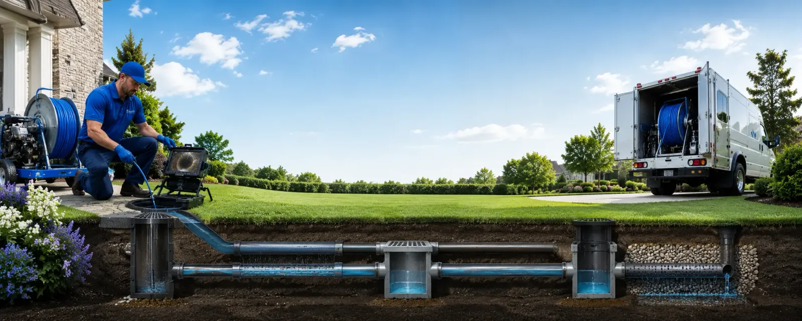 Outdoor drain cleaning information for Allenton, MI